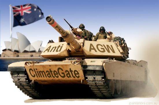 Image: ClimateGate Tank arrives in Australia