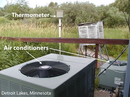 Detroit Lakes surface station with airconditioning outlets.