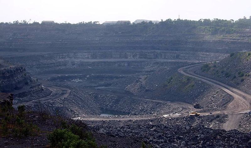 Coal mine in Dhanbad, India.