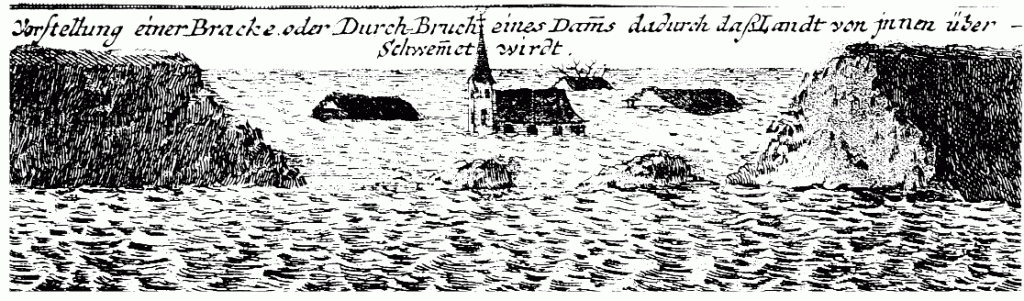 1717 Christmas Flood, Germany, Netherlands. 