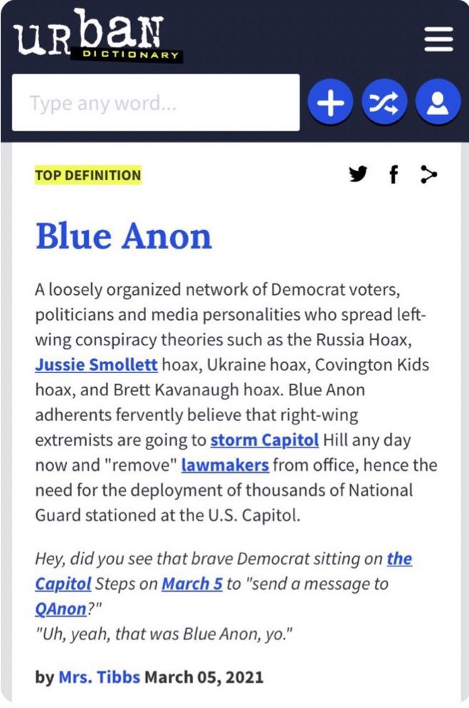 BlueAnon definition
