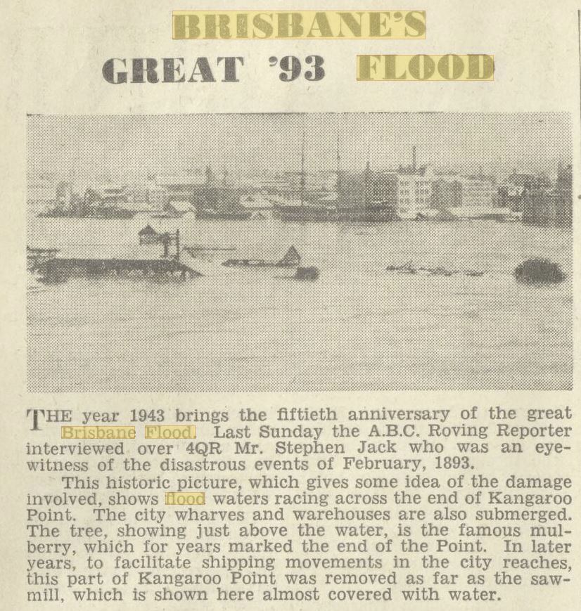 1893 Brisbane Flooding, Photo