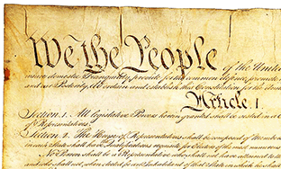 The USA, Constitution, We the People.