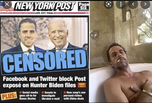 NY Times, NY Post, Censored, Hunter Biden.