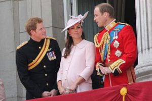 Prince William, Kate, Harry. 