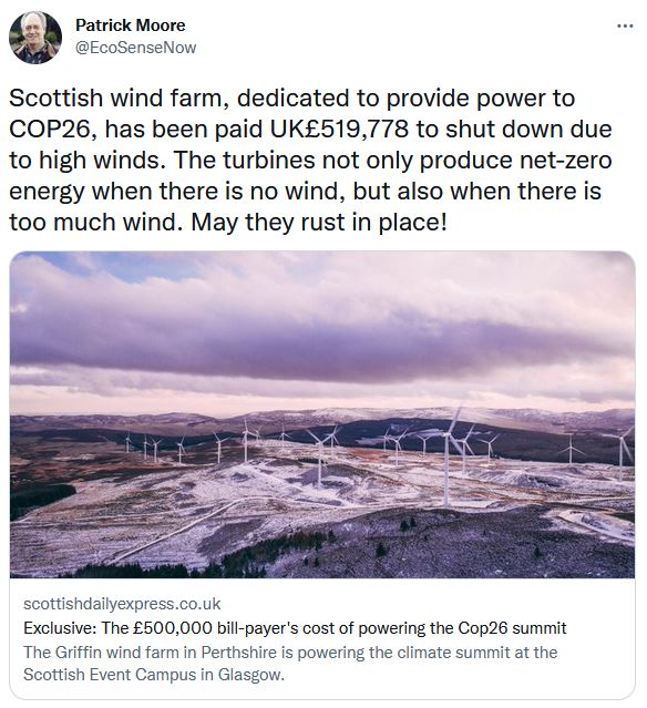 Scottish Wind Farm paid to do nothing
