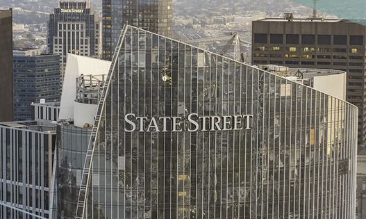 State Street asset fund manager. Logo. 