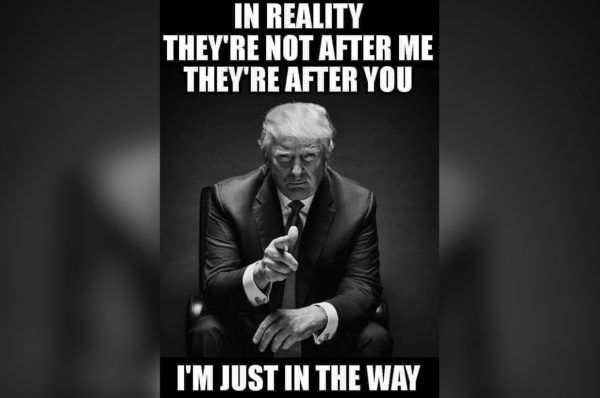 Trump Meme, "I'm in the Way"