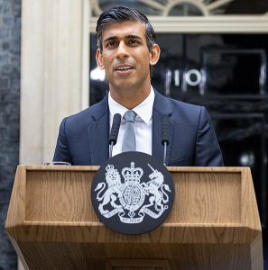 Prime Minister Rishi Sunak arrives in Downing Street. Picture by Lauren Hurley / No 10 Downing Street