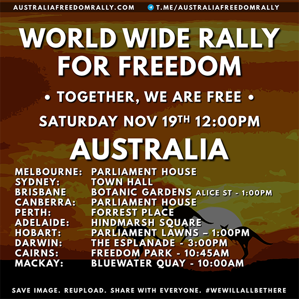 World Wide Freedom Rally Australia