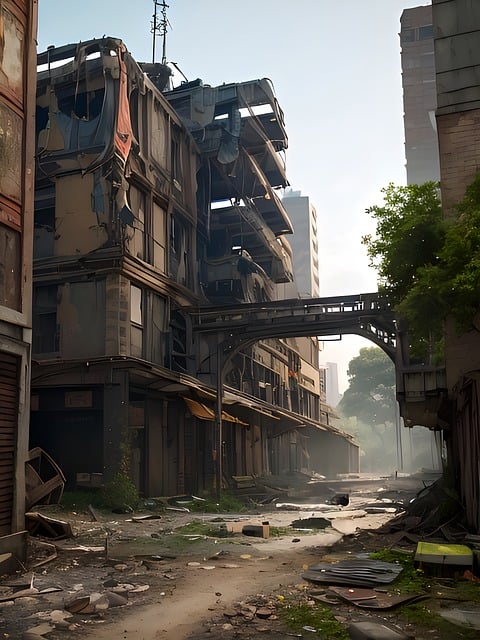 City, future, doom, apocalypse, decay.