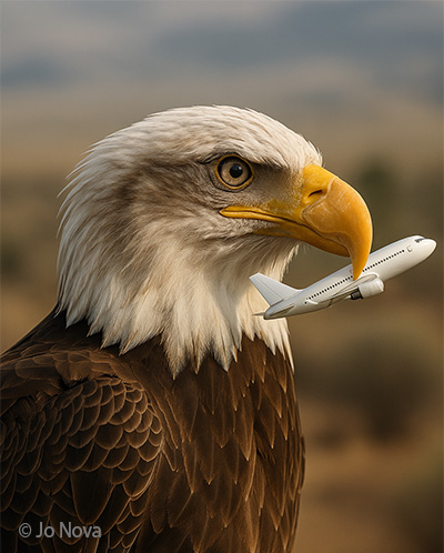 American Eagle Catches Plane