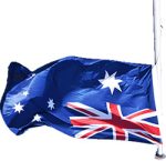 Australian Flag, upside down. With apologies.