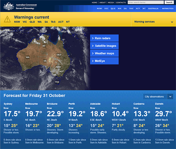The Bureau of Meteorology (BOM) 