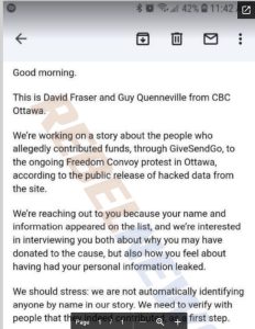 CBC investigating donors.