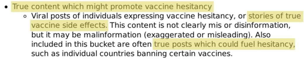 Censoring vaccine hesitancy