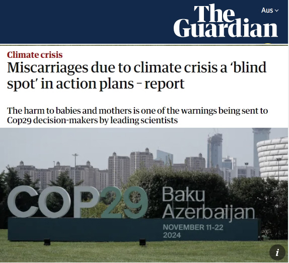 Miscarriages due to climate crisis a ‘blind spot’ in action plans – report