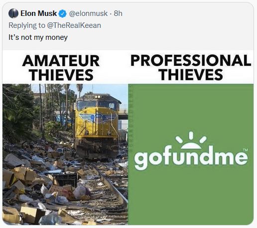 Elon Musk supports the Truckers. 