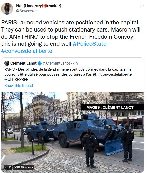 French Armored Vehicle arrives