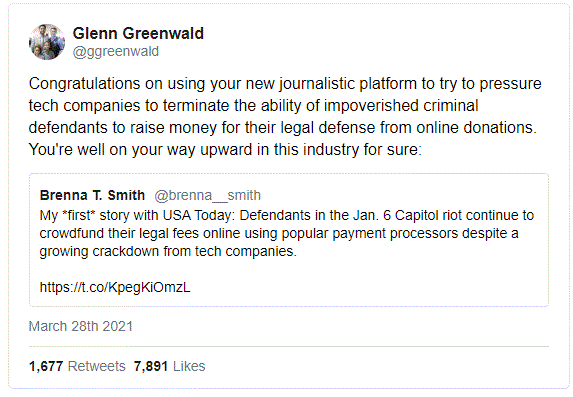 Glenn Greenwald, Tweet. USA Today.