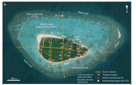 Kench, Island size, sea level,