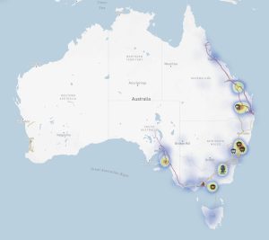 Australian map grid.