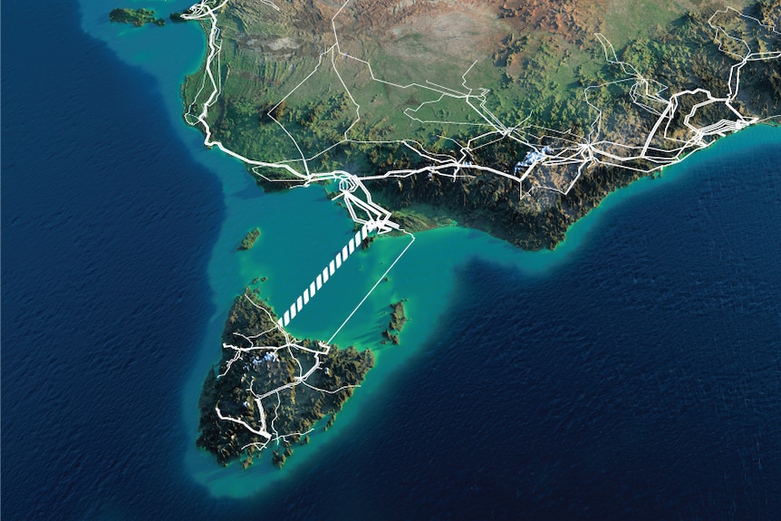 Marinus Link, Undersea Cable, Bass Strait. Tasmania.