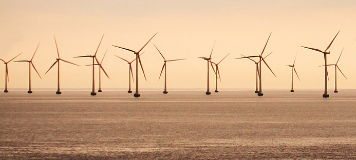 Offshore wind farm. 