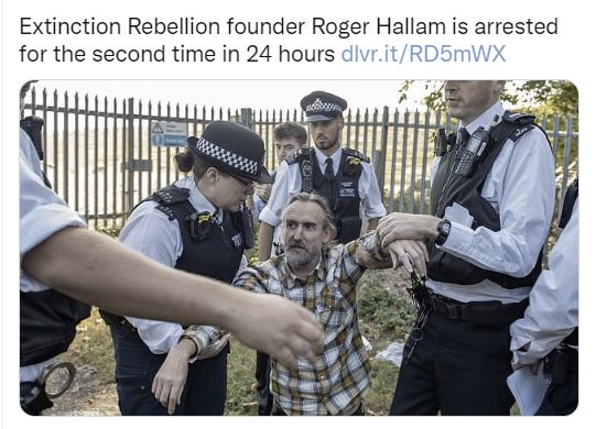 Roger Hallam, XR, Extinction Rebellion, Just Stop Oil.