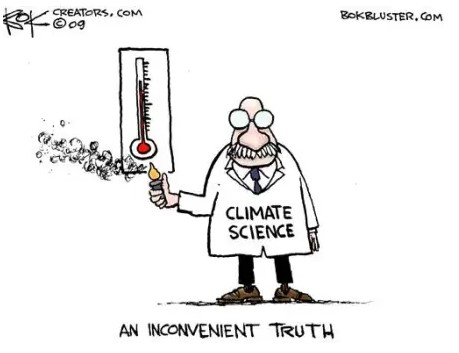 Scientist warming thermometer. Cartoon.