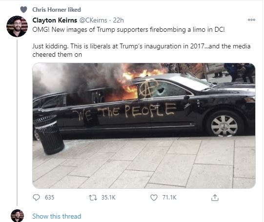 Riots Trump inauguration