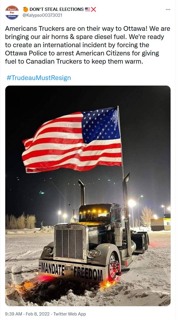 US Truckers are on the way