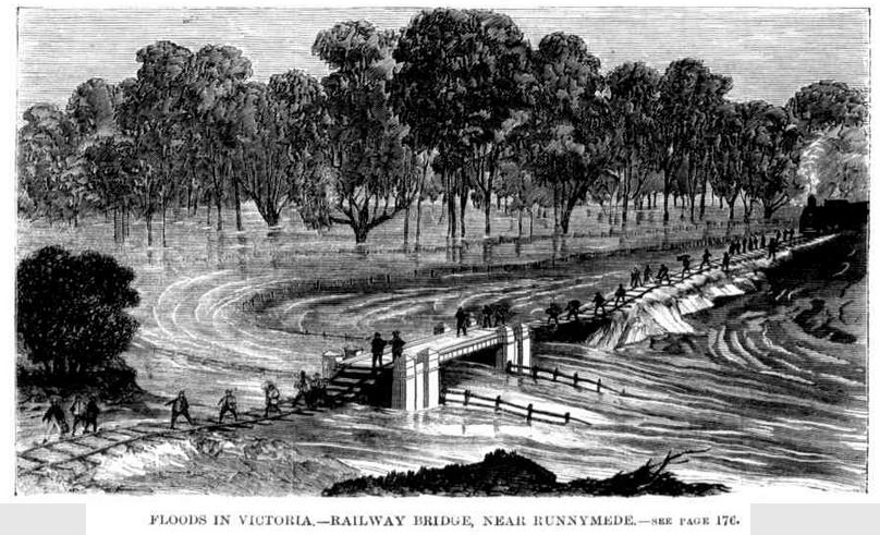 Fllods in Victoria, 1870.