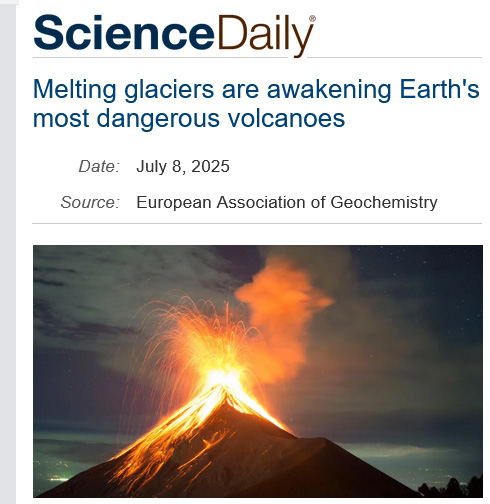 Melting glaciers are awakening Earth's most dangerous volcanoes