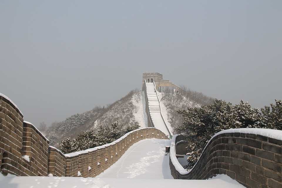 Winter Snow China. 